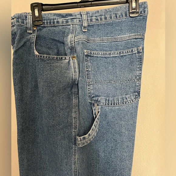 VINTAGE  BCC MEN'S CARPENTER BLUE JEANS. SIZE 34/32. Pre-owned - Picture 4 of 6